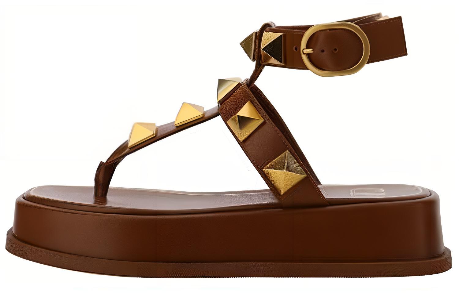 (Women) Valentino Fashion Sandal 'Brown' XW2S0DL0HBEL94