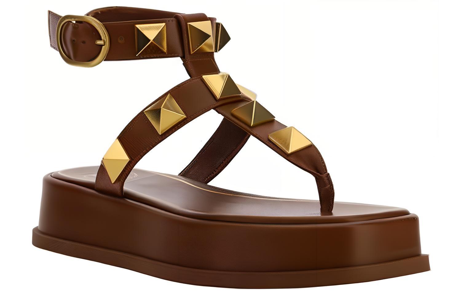 Order (Women) Valentino Fashion Sandal 'Brown' XW2S0DL0HBEL94