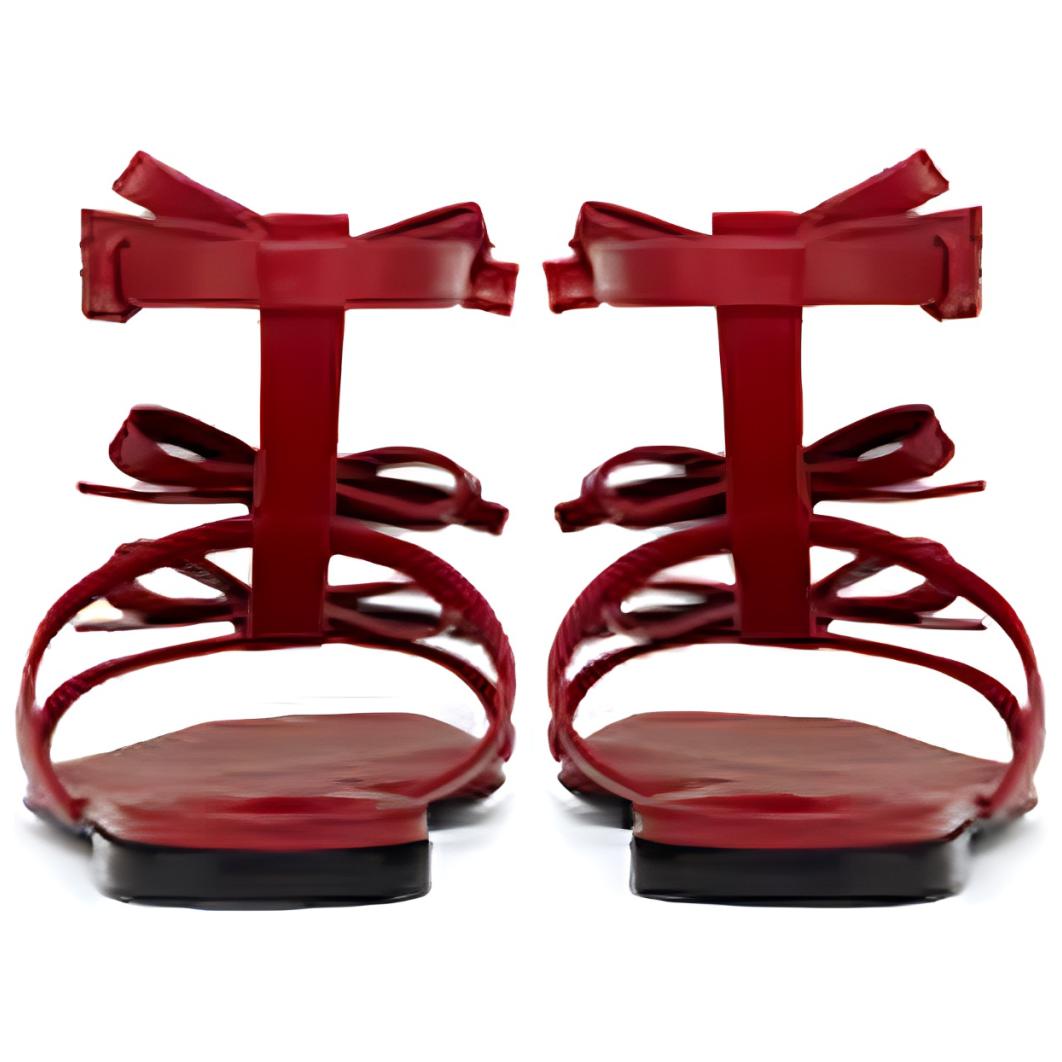 (W) Valentino Flat Sandal 'French Bow Red' 圖 4