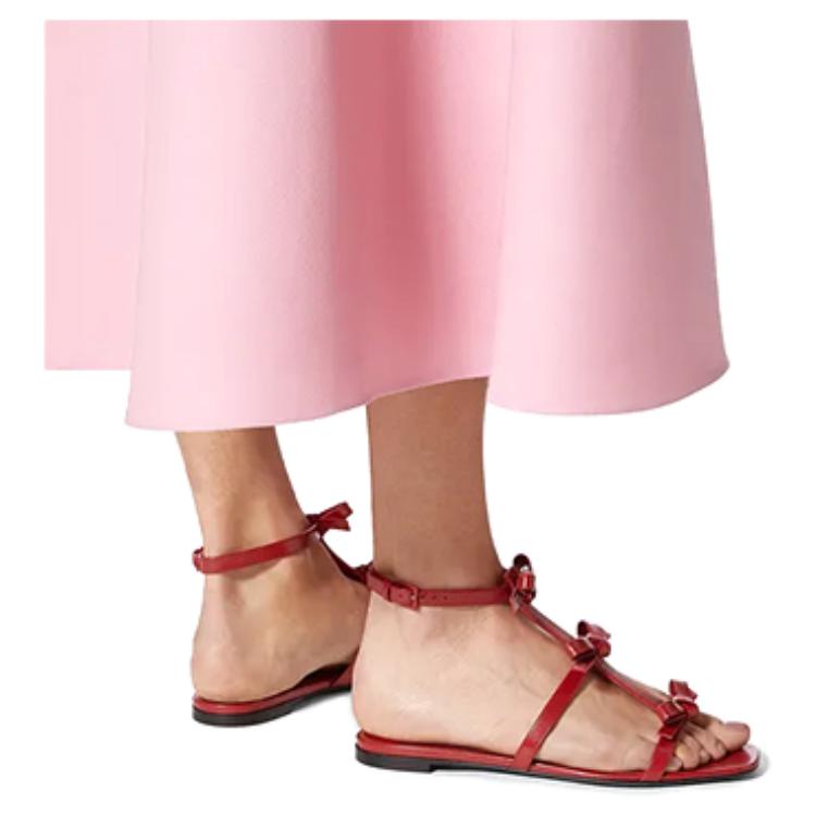 (W) Valentino Flat Sandal 'French Bow Red' 圖 6