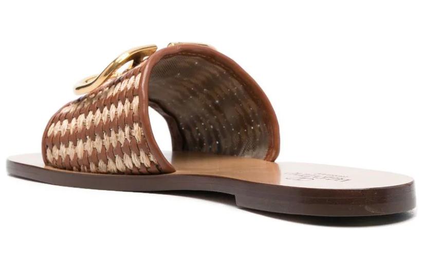 (W) Valentino Flat Slide 'Fashion Brown' 圖 4