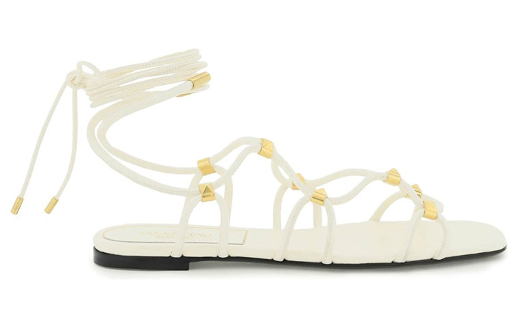 (W) Valentino Flat Strappy Open-Toe Slide 'White Fashion' 圖 2