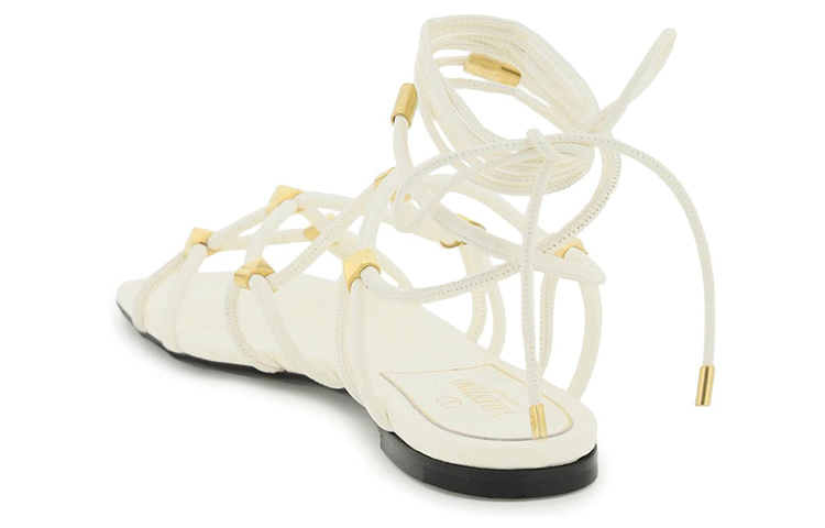(W) Valentino Flat Strappy Open-Toe Slide 'White Fashion' 圖 3