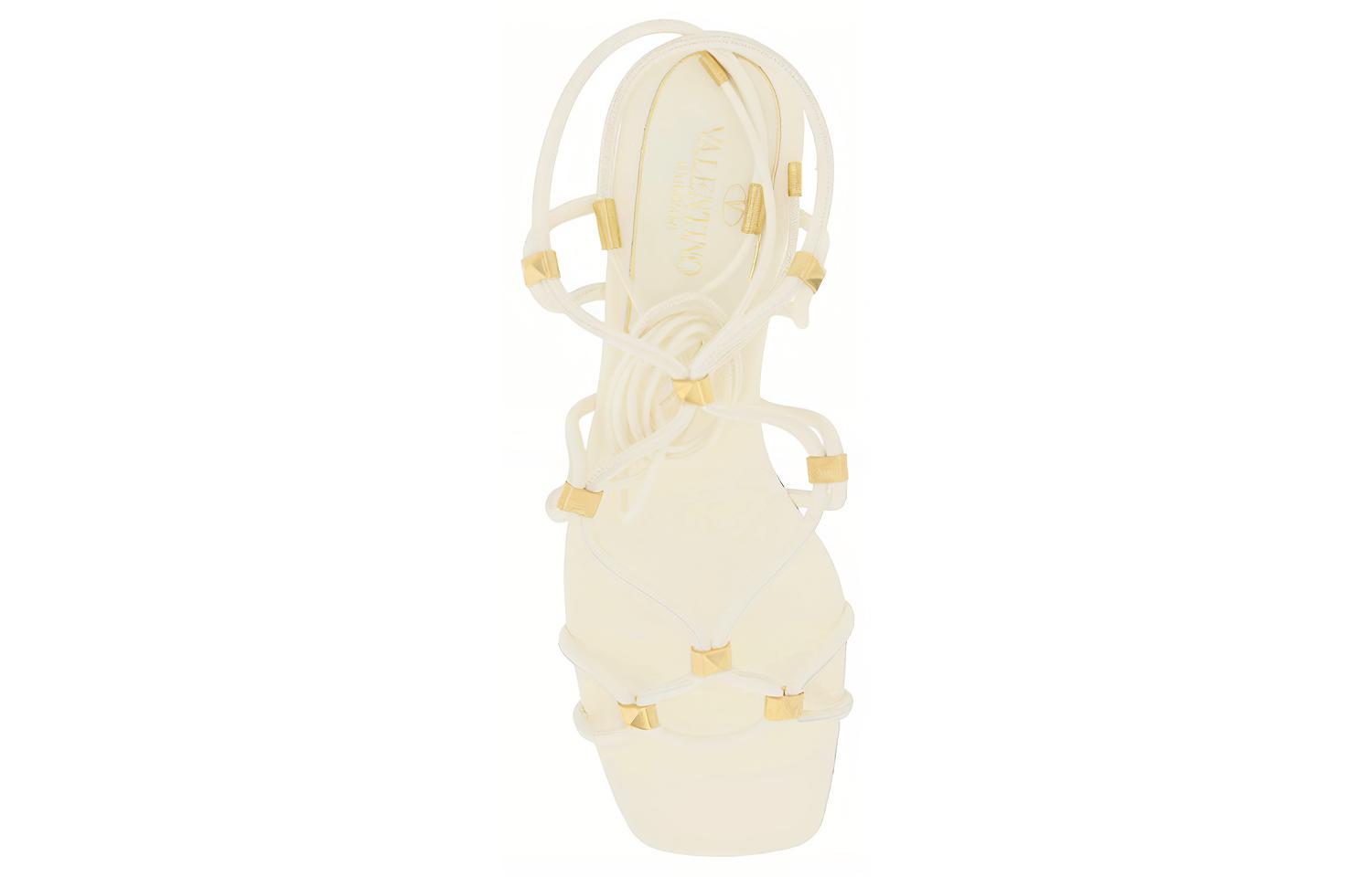 (W) Valentino Flat Strappy Open-Toe Slide 'White Fashion' 圖 4