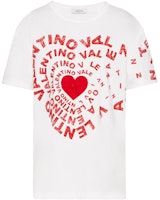 (Women) Valentino FW21 Amore Heart Print White Tee 七夕 Limited Edition. WB3MG14L6KRA33 (Women) Valentino FW21 Amore Heart Print White Tee 七夕 Limited Edition. WB3MG14L6KRA33