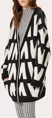 (W) Suéter Negro de Algodón Jacquard Valentino FW21. WB3KA02I6G40NA Shop (W) Suéter Negro de Algodón Jacquard Valentino FW21. WB3KA02I6G40NA