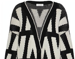 (W) Valentino 2021秋冬黑色棉质提花针织毛衣. WB3KA02I6G40NA Sizing (W) Valentino 2021秋冬黑色棉质提花针织毛衣. WB3KA02I6G40NA