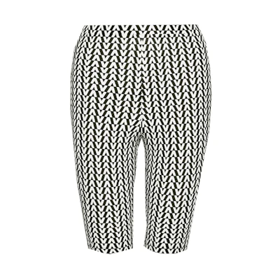 (Women) Valentino FW21 Black Stretch Knit Slim Shorts WB3MD03A6GG0NI