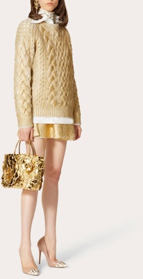 (W) Valentino FW21 Baju Sejuk Crewneck Wool Emas. WB0KC27N6SPL01 Lookbook (W) Valentino FW21 Baju Sejuk Crewneck Wool Emas. WB0KC27N6SPL01