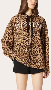 (W) 발렌티노 FW21 레오파드 프린트 니트 후디 브라운 패션 스웨터. WB3MF12H6P2AN2 Lookbook (W) 발렌티노 FW21 레오파드 프린트 니트 후디 브라운 패션 스웨터. WB3MF12H6P2AN2