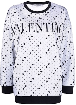 (W) Valentino FW21 Sweatshirt Pola Letter Dot Hitam. WB0MF13G6RBA01 Buy (W) Valentino FW21 Sweatshirt Pola Letter Dot Hitam. WB0MF13G6RBA01
