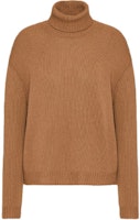(Women) Valentino FW21 Logo Detail Cashmere Turtleneck Sweater Light Brown WB3KCC276MF954 (Women) Valentino FW21 Logo Detail Cashmere Turtleneck Sweater Light Brown WB3KCC276MF954