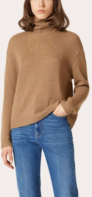 (W) Valentino FW21 標誌細節羊絨高領毛衣 淺棕色 WB3KCC276MF954 Lookbook (W) Valentino FW21 標誌細節羊絨高領毛衣 淺棕色 WB3KCC276MF954