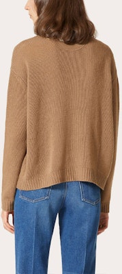 (W) Valentino FW21 標誌細節羊絨高領毛衣 淺棕色 WB3KCC276MF954 Shop (W) Valentino FW21 標誌細節羊絨高領毛衣 淺棕色 WB3KCC276MF954