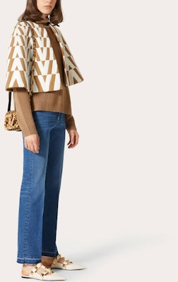 (W) Valentino FW21 標誌細節羊絨高領毛衣 淺棕色 WB3KCC276MF954 Purchase (W) Valentino FW21 標誌細節羊絨高領毛衣 淺棕色 WB3KCC276MF954