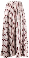 (Women) Valentino FW21 Pleated Floral Print Casual Maxi Skirt for Women Multicolor. TB3RA5K454RP45 (Women) Valentino FW21 Pleated Floral Print Casual Maxi Skirt for Women Multicolor. TB3RA5K454RP45