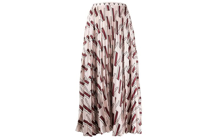 Order (W) Falda Maxi Casual Plisada con Estampado Floral Multicolor Valentino FW21 Mujer. TB3RA5K454RP45