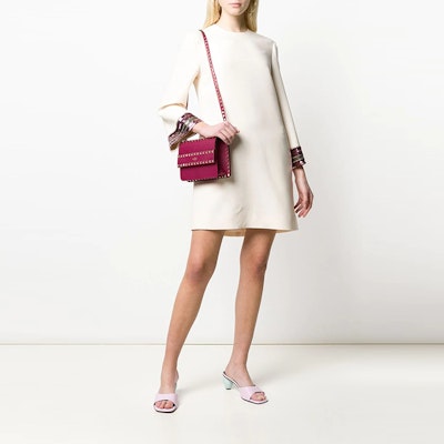 (W) Valentino FW21 Vestido Blanco de Lentejuelas Bordadas de Manga Larga BVAQZ51CFO06 Lookbook (W) Valentino FW21 Vestido Blanco de Lentejuelas Bordadas de Manga Larga BVAQZ51CFO06