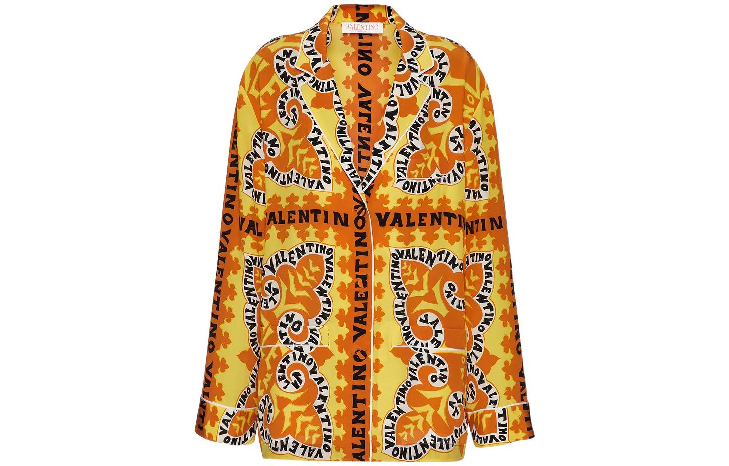 Order (W) 발렌티노 FW22 반다나 프린트 쉬폰 긴팔 셔츠 멀티컬러. 1B3AB3W67BH7BD