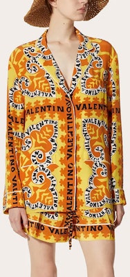 (W) 발렌티노 FW22 반다나 프린트 쉬폰 긴팔 셔츠 멀티컬러. 1B3AB3W67BH7BD Lookbook (W) 발렌티노 FW22 반다나 프린트 쉬폰 긴팔 셔츠 멀티컬러. 1B3AB3W67BH7BD