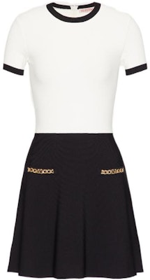 (W) 발렌티노 FW22 블랙 앤 화이트 투톤 숏슬리브 레이어드 드레스. 2B3KD09R7RM0AN Buy (W) 발렌티노 FW22 블랙 앤 화이트 투톤 숏슬리브 레이어드 드레스. 2B3KD09R7RM0AN