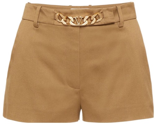 (Women) Valentino FW22 Brown Chain Accent Loose Casual Shorts. 1B3RF4V57A87CX Order (Women) Valentino FW22 Brown Chain Accent Loose Casual Shorts. 1B3RF4V57A87CX