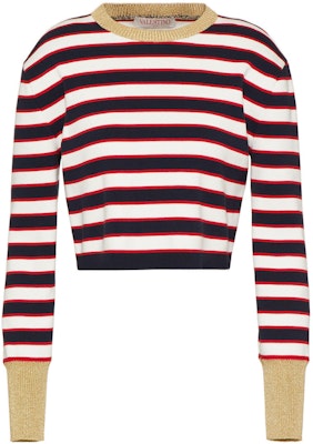 (W) Valentino FW22 红色金属条纹圆领毛衣. 1B3KC37B7DY7DD Order (W) Valentino FW22 红色金属条纹圆领毛衣. 1B3KC37B7DY7DD