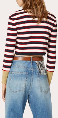 (W) Valentino FW22 红色金属条纹圆领毛衣. 1B3KC37B7DY7DD Shop (W) Valentino FW22 红色金属条纹圆领毛衣. 1B3KC37B7DY7DD