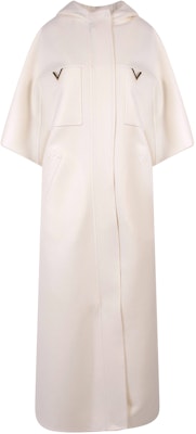 (Women) Valentino FW22 Solid Color Long Sleeve Hoodie Dress Off-White. 1B3CG3766JAA03 Buy (Women) Valentino FW22 Solid Color Long Sleeve Hoodie Dress Off-White. 1B3CG3766JAA03