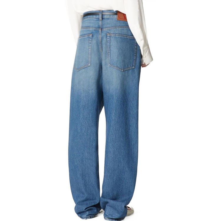 Shop (W) Valentino FW22 Jeans Azul Rectos Lavados Casual. BDD14V7MT-558