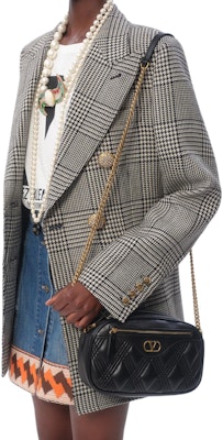 (W) Valentino FW24 Blazer Hitam/Putih Houndstooth Lengan Panjang Double-Breasted 6B3CE40090U0AN Sizing (W) Valentino FW24 Blazer Hitam/Putih Houndstooth Lengan Panjang Double-Breasted 6B3CE40090U0AN