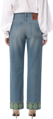 (W) Valentino FW24 藍色直筒牛仔褲配提花飾邊 6B3DD18X94V558 Purchase (W) Valentino FW24 藍色直筒牛仔褲配提花飾邊 6B3DD18X94V558