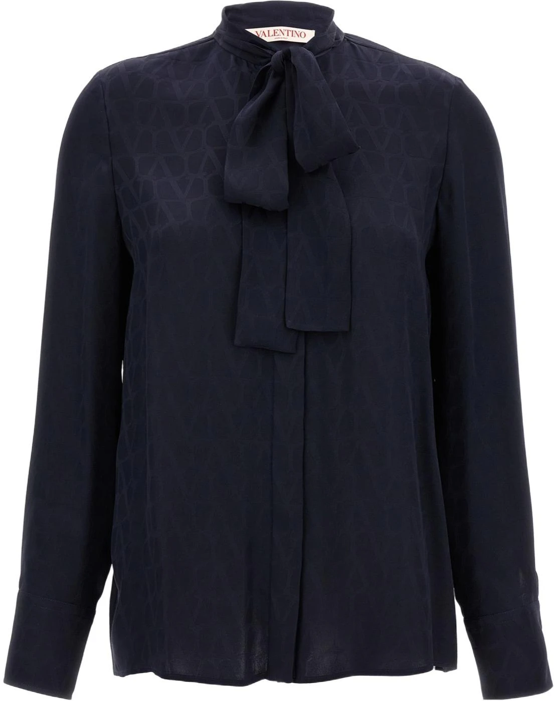 women-valentino-fw-24-all-over-print-scarf-collar-navy-blue-shirt-bab-5-t77-tk-598