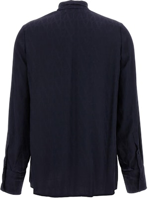 (W) Valentino FW24 全版印花圍巾領海軍藍襯衫. BAB5T77TK598 Lookbook (W) Valentino FW24 全版印花圍巾領海軍藍襯衫. BAB5T77TK598