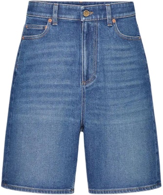 (Women) Valentino FW24 Solid Logo Bermuda Denim Shorts Womens Deep Denim Blue 5B3DD18F8SS558 Order (Women) Valentino FW24 Solid Logo Bermuda Denim Shorts Womens Deep Denim Blue 5B3DD18F8SS558