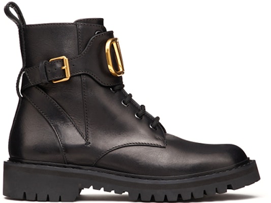 (Women) Valentino Garavani 'Black Calfskin Martin Boots' ZW2S0Q03BEK0NO Order (Women) Valentino Garavani 'Black Calfskin Martin Boots' ZW2S0Q03BEK0NO