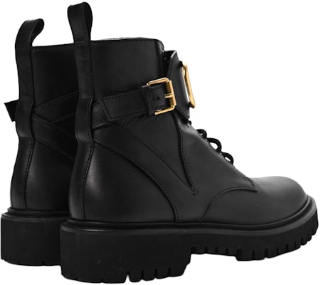 (Women) Valentino Garavani 'Black Calfskin Martin Boots' ZW2S0Q03BEK0NO Shop (Women) Valentino Garavani 'Black Calfskin Martin Boots' ZW2S0Q03BEK0NO