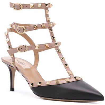 (W) Valentino Garavani 'Tacones Altos Negros con Cordonera' WW2S0375VODN91 Lookbook (W) Valentino Garavani 'Tacones Altos Negros con Cordonera' WW2S0375VODN91
