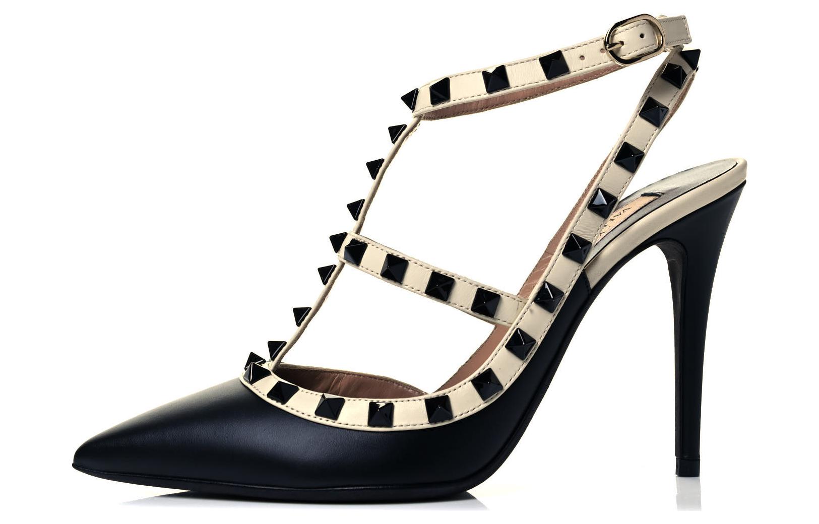 (W) Valentino Garavani 'Black White Studs'