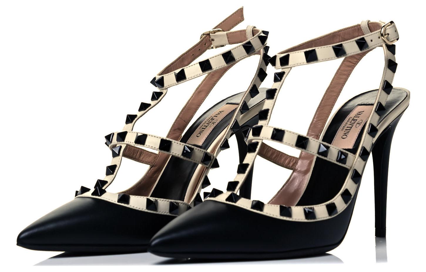 (W) Valentino Garavani 'Black White Studs' 圖 2