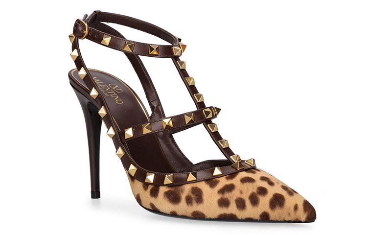 Order Valentino華倫天奴 GARAVANI 皮革 尖頭套穿 細跟 高筒鞋 女款 棕色