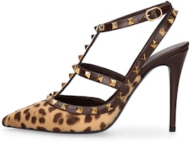 (Women) Valentino Garavani 'Brown Pointed-Toe Stiletto Pumps' 3W2S0375MSDMQU (Women) Valentino Garavani 'Brown Pointed-Toe Stiletto Pumps' 3W2S0375MSDMQU