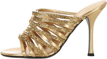 (Women) Valentino Garavani 'Gold Stiletto Slide' 2W2S0GG1RIGV6N (Women) Valentino Garavani 'Gold Stiletto Slide' 2W2S0GG1RIGV6N