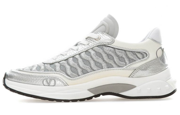 (W) Valentino Garavani 'Grey Logo Band'