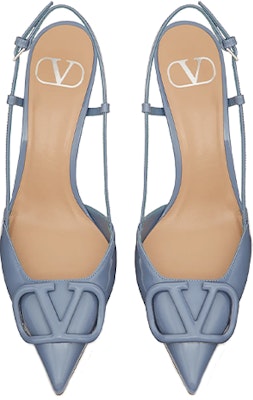 (Women) Valentino Garavani 'Light Blue Patent Open-Heel Stiletto' UW2S0R01TMK56Y Shop (Women) Valentino Garavani 'Light Blue Patent Open-Heel Stiletto' UW2S0R01TMK56Y