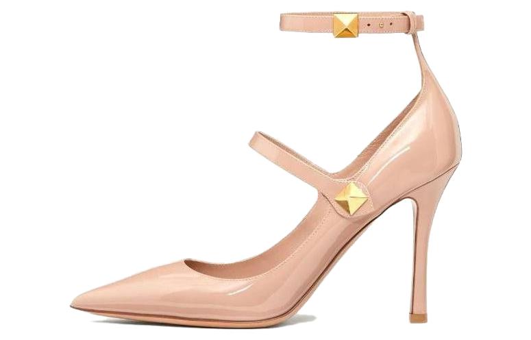 (Women) Valentino Garavani 'Pink Ankle Strap Pointed Toe Stiletto' 2W2S0GM5ERUGF9