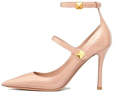 (W) Valentino Garavani 'Pink Pointed Toe Stiletto Tali Pergelangan Kaki' 2W2S0GM5ERUGF9 Buy (W) Valentino Garavani 'Pink Pointed Toe Stiletto Tali Pergelangan Kaki' 2W2S0GM5ERUGF9