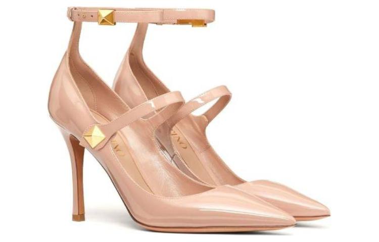 Lookbook (Women) Valentino Garavani 'Pink Ankle Strap Pointed Toe Stiletto' 2W2S0GM5ERUGF9