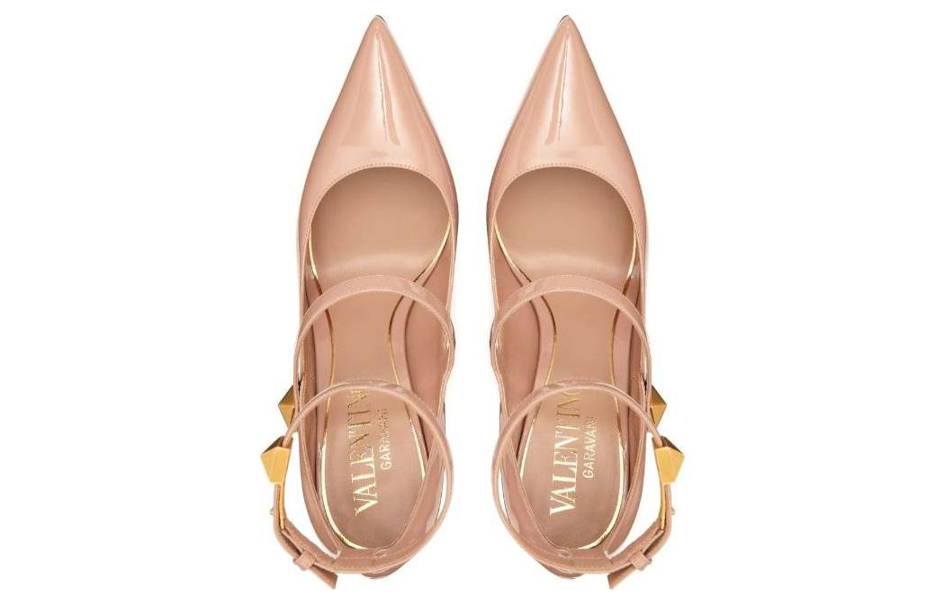 Shop (Women) Valentino Garavani 'Pink Ankle Strap Pointed Toe Stiletto' 2W2S0GM5ERUGF9