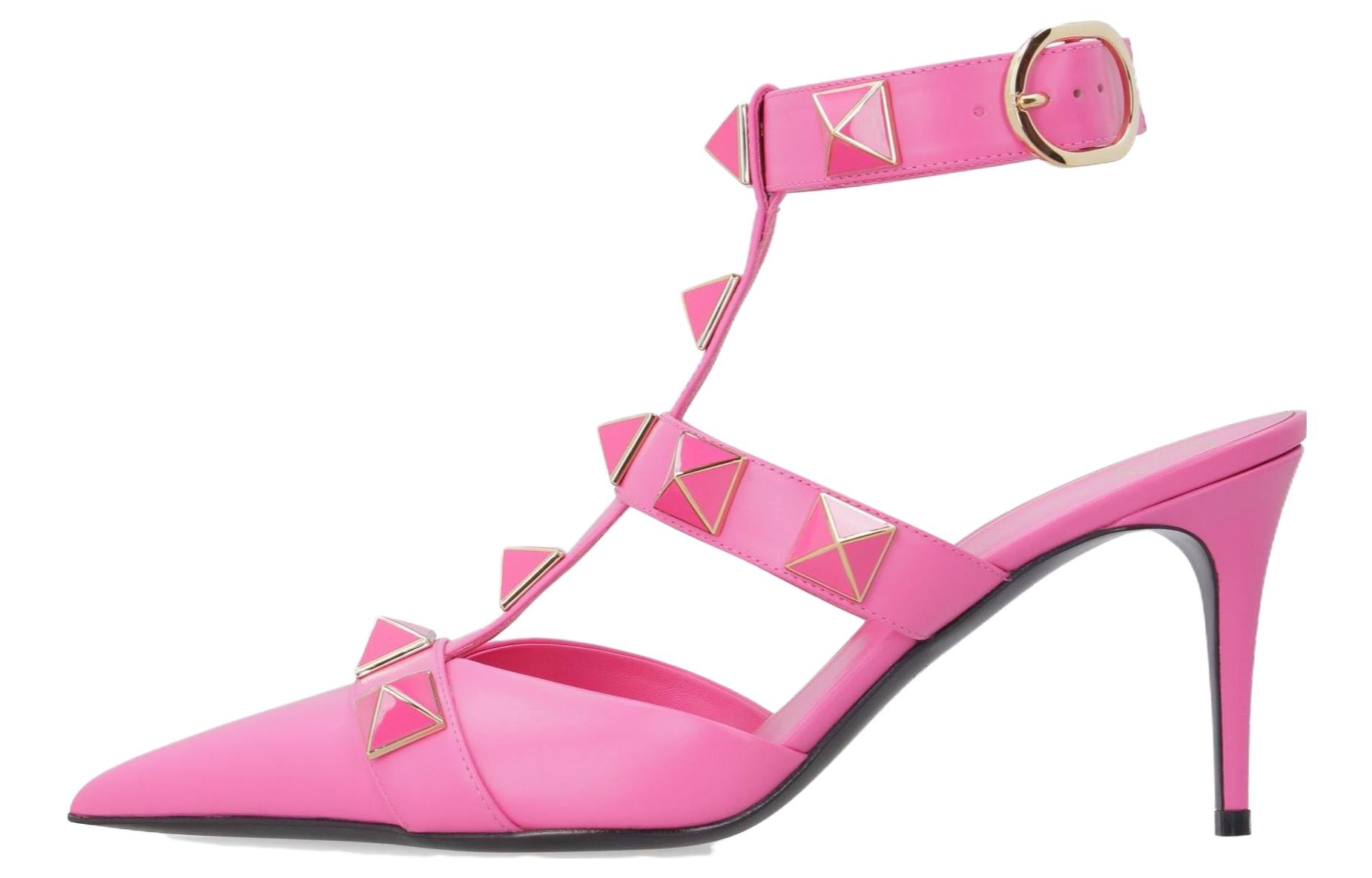 (Women) Valentino Garavani 'Pink Buckle Pointed-Toe Stiletto' XW2S0CB2ZGJHW4